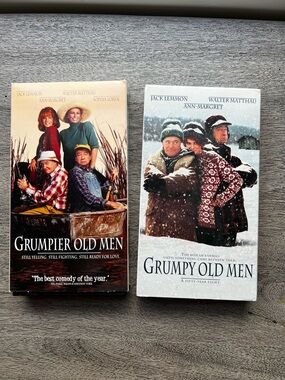 Grumpy Old Men & Grumpier Old Men VHS Movie Tapes